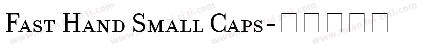 Fast Hand Small Caps字体转换